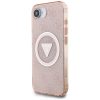 Original Case GUESS IML Metal Glitter 4G Circle Triangle MagSafe iPhon-3666339454128 1 kép