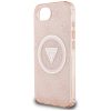 Original Case GUESS IML Metal Glitter 4G Circle Triangle MagSafe iPhon-3666339454128 5 kép