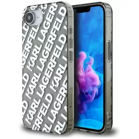    iPhone 16e/17e Ezüst Eredeti KARL LAGERFELD IML Repeat Logo tok