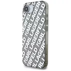  iPhone 16e/17e Ezüst Eredeti KARL LAGERFELD IML Repeat Logo tok-3666339454289 2 kép