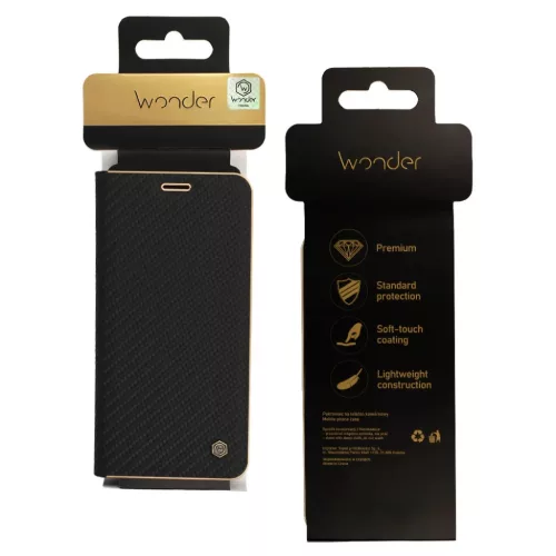 Csodás Keret Karbon Tok Samsung Galaxy S25 Edge fekete tok-5900217473527 8 kép