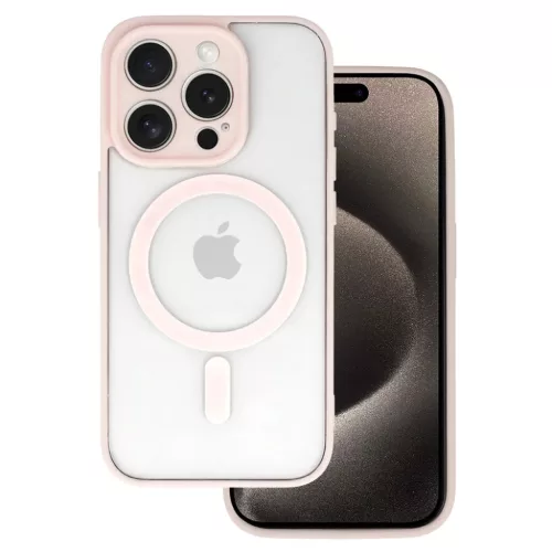  iPhone 17 Világos Rózsaszín Akril Színű Magsafe Tok-5900217474579 1 kép