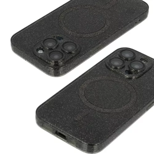 Iphone 17 Air Fekete Tiszta Glitter Magsafe Tok-5900217475569 4 kép