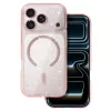 Glitter Magsafe fliptok iPhone 17 Pro Max tok rózsaszín átlátszó