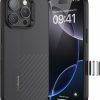 Benks Montage Mágneses Páncél Pro Kevlar Tok Fém Keret 600D+1500D (MF65) Iphone 16 Pro fekete tok