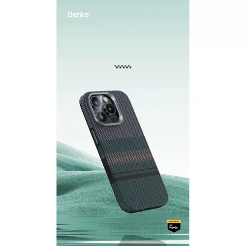  iPhone 16 Pro Max Benks Magnetic Armor Pro Aurora Kevlar 600D tok-6948005916213 5 kép