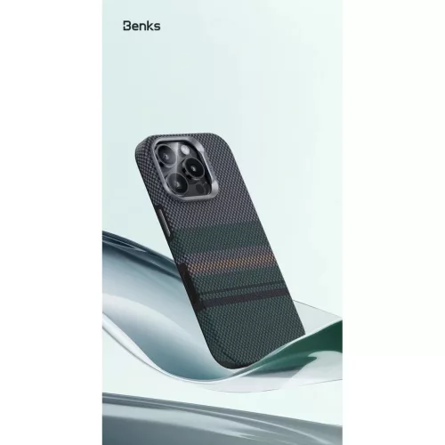  iPhone 16 Pro Max Benks Magnetic Armor Pro Aurora Kevlar 600D tok-6948005916213 7 kép