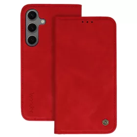 Wonder fliptok Samsung Galaxy A17 5G piros tok