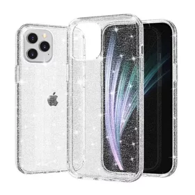 Crystal Glitter iPhone 17 tok ezüst