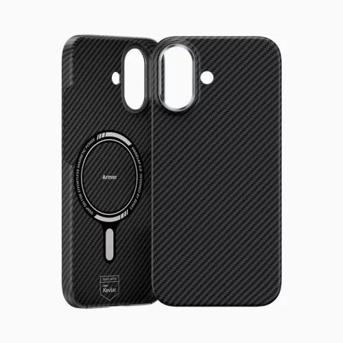  iPhone 17 Fekete Benks Magnetic Armor Air Kevlar Case Metal Frame 600-6948005963101 2 kép
