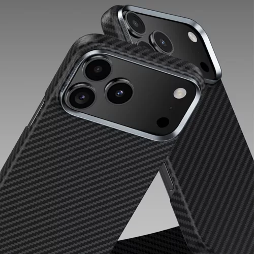  Iphone 17 Air fekete Benks Magnetic Armor Air Kevlar tok fém kerette-6948005963187 2 kép
