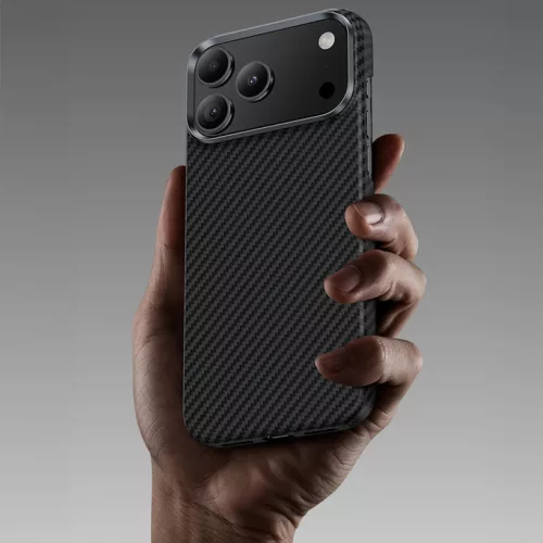  Iphone 17 Air fekete Benks Magnetic Armor Air Kevlar tok fém kerette-6948005963187 6 kép