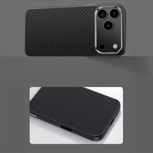  iPhone 17 Air fekete Benks Magnetic Armor Pro Kevlar tok Metal Frame -6948005963200 3 kép
