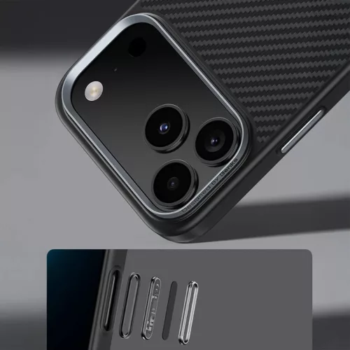  iPhone 17 Air fekete Benks Magnetic Armor Pro Kevlar tok Metal Frame -6948005963200 8 kép