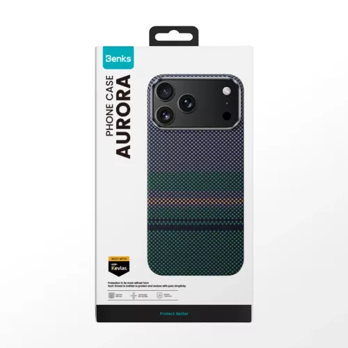  iPhone 17 Benks Magnetic Armor AirSeries Aurora Kevlar 600D tok-6948005963309 9 kép