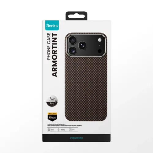  iPhone 17 Air arany Benks Magnetic Armor Tint Kevlar 1000D (0068) tok-6948005963385 9 kép