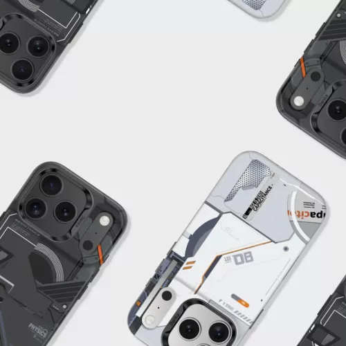  iPhone 17 Pro Fehér Benks Dynamic Magnetic Mecha tok (E069) (Kamera -6948005964221 6 kép