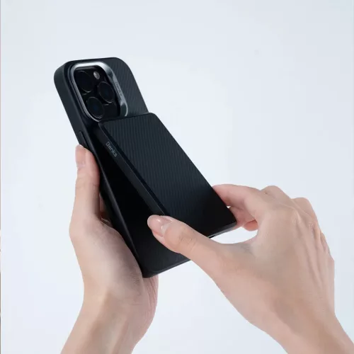 iPhone 16 Pro Max fekete Benks Mágneses Armor Pro Kevlar Tok Fém Ke-6948005970031 5 kép