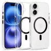 Glossy Magsafe Átlátszó Tok iPhone 16 fekete tok