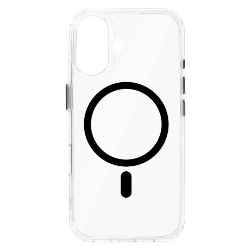 Glossy Magsafe Átlátszó Tok iPhone 16 fekete tok-5900217482680 2 kép