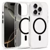 Fényes Magsafe Átlátszó Tok iPhone 15 Pro Max fekete tok
