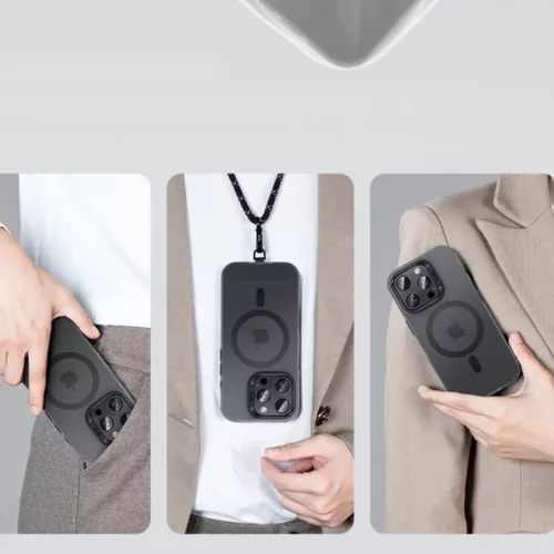 Benks Magnetic Lucid Armor tok (B065) iPhone 16 Pro-hoz fekete (Kamera-6948005965013 5 kép