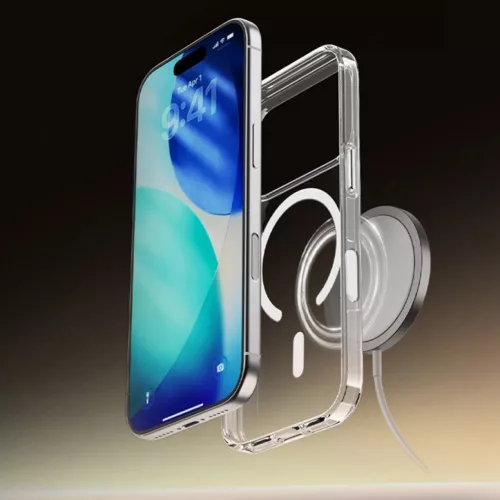  Iphone 17 Pro Max átlátszó Rock Crystal Shield Series mágneses to-6942433003675 6 kép