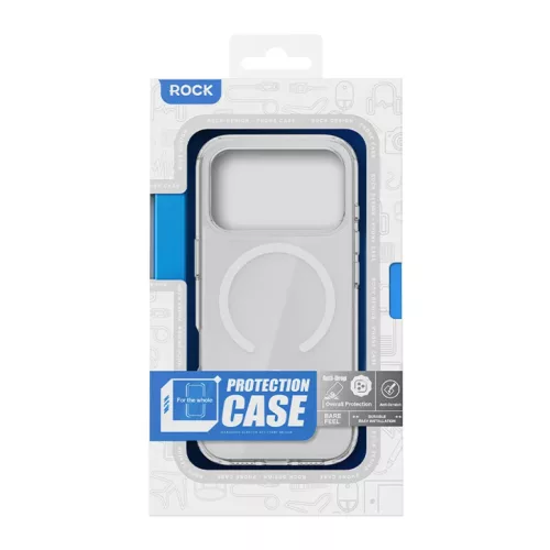  Iphone 17 Pro Max átlátszó Rock Crystal Shield Series mágneses to-6942433003675 9 kép