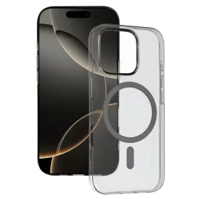  iPhone 17 grafit Átlátszó Slim Magsafe tok