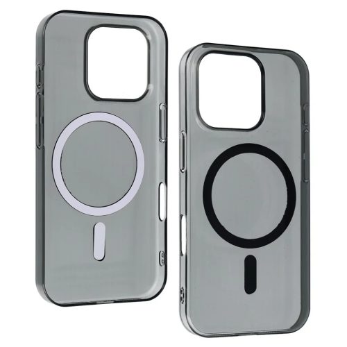 Átlátszó Slim Magsafe iPhone 15 tok fekete-5900217485940 4 kép