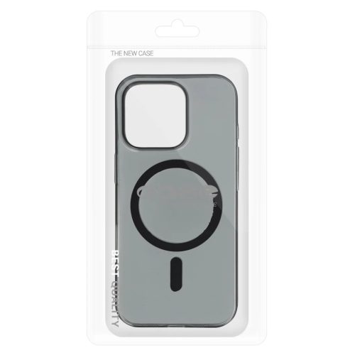 Átlátszó Slim Magsafe iPhone 15 tok fekete-5900217485940 6 kép