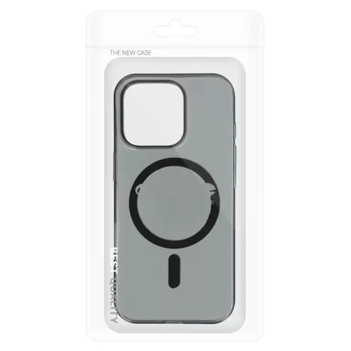 Átlátszó Slim Magsafe iPhone 15 Pro tok fekete-5900217485995 6 kép