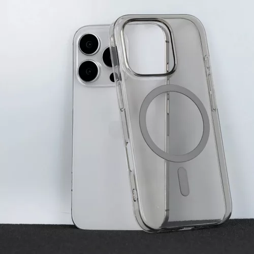 Átlátszó Slim Magsafe tok iPhone 14 grafit tok-5900217486084 5 kép