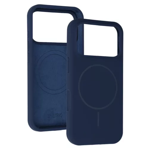 Magsafe Slim Szilikon iPhone 17 Pro Max tok navy-5900217486411 4 kép