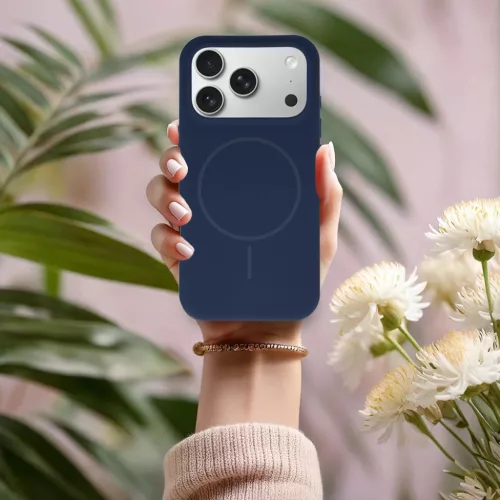 Magsafe Slim Szilikon tok iPhone 16 Pro navy-5900217486435 5 kép