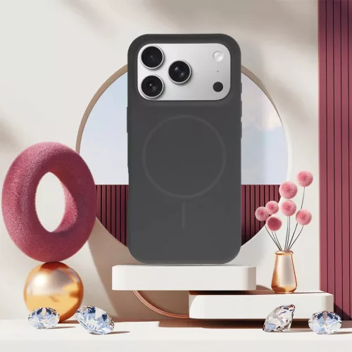 Magsafe Slim Szilikon tok iPhone 17 Pro Max grafit-5900217486596 6 kép