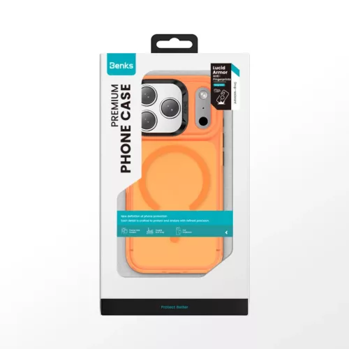  iPhone 17 Pro Narancssárga Benks Mágneses Lucid Armor tok (C069) (K-6948005959432 9 kép