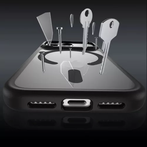  iPhone 17 Pro Max Kék Benks Magnetic Mist tok fémkerettel (A070) (K-6948005919245 5 kép