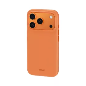  iPhone 17 Pro narancssárga Benks Magnetikus Vita Pro Szilikon Tok (A-6948005958602 2 kép