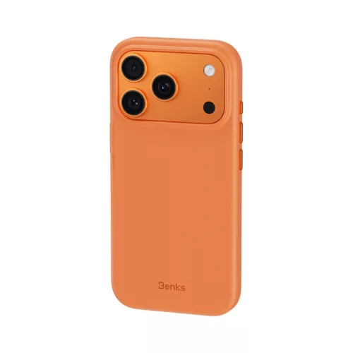  iPhone 17 Pro narancssárga Benks Magnetikus Vita Pro Szilikon Tok (A-6948005958602 2 kép
