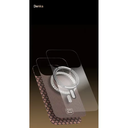  iPhone 17 Air arany Benks Magnetic Armor Air Armor Grid Kevlar tok f�-6948005961497 5 kép