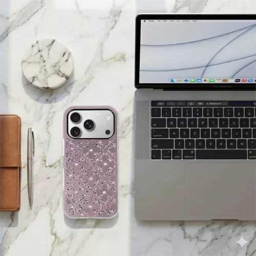 Flower iPhone 16 Pro pink tok-5900217489863 6 kép