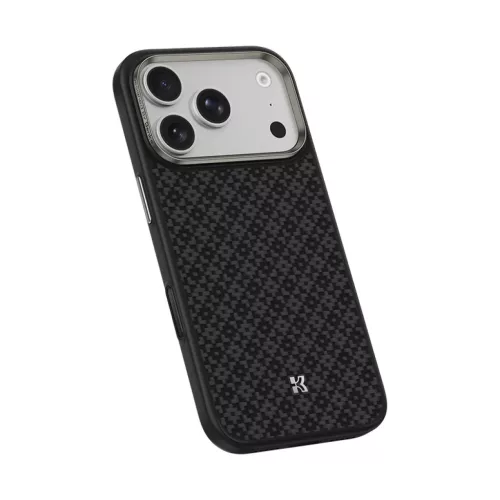  iPhone 17 Pro fekete Benks Magnetic Armor Pro Armor Grid Kevlar tok M-6948005961282 2 kép