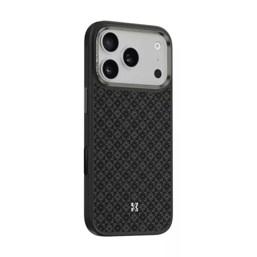  iPhone 17 Pro fekete Benks Magnetic Armor Pro Armor Grid Kevlar tok M-6948005961282 3 kép