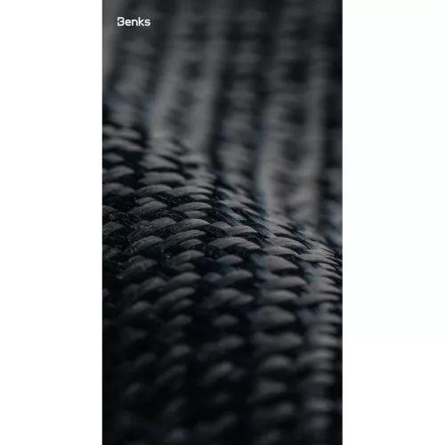  iPhone 17 Pro fekete Benks Magnetic Armor Pro Armor Grid Kevlar tok M-6948005961282 7 kép