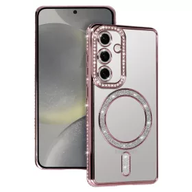 Bling MagSafe tok Samsung Galaxy S26 Ultra pink tok