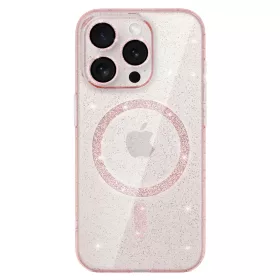 Glitter Magsafe tok Samsung Galaxy S26 Ultra pink clear tok-5900217493488 2 kép