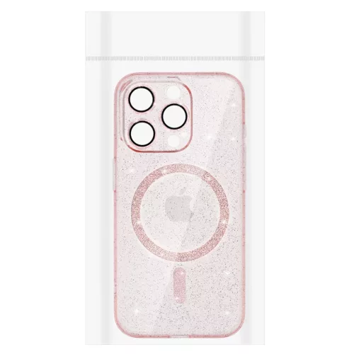Glitter Magsafe tok Samsung Galaxy S26 Ultra pink clear tok-5900217493488 8 kép