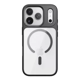   iPhone 17 Pro Max átlátszó-fekete Rock Guard Series Mágneses tok