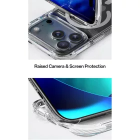 iPhone 17 Pro Max átlátszó-fekete Rock Kristály Tiszta Mágneses S-6942433010833 2 kép